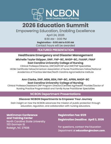 2026 Education Summit Flyer